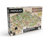 POPULAR Mapa České republiky 160 dílků – Zboží Dáma
