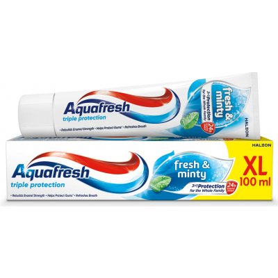 Aquafresh Triple Protection Fresh & Minty s fluoridem 100 ml – Hledejceny.cz