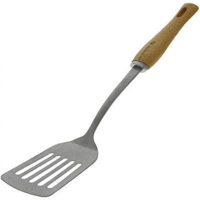 Obracečka s otvory de Buyer, 2701.06, B BOIS, nerez a bukové dřevo, robustní – Hledejceny.cz