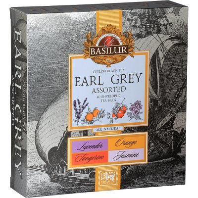 Basilur čaj Earl Grey Assorted 40 gastro sáčků