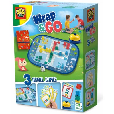 Cestujte s hrami Wrap&Go Ludo Quartet Quick Blocks – Zboží Dáma
