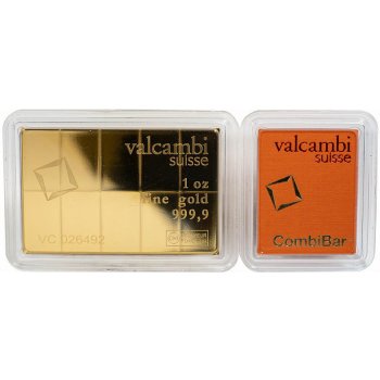 Valcambi zlatý slitek CombiBar 10 x 1 oz
