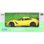 Welly Chevrolet Corvette Z06 2017 model žlutá 1:24 – Zboží Dáma