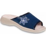 Befado dámské pantofle Olivia 442D189 motiv květ, modrá – Zboží Mobilmania