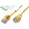 síťový kabel Roline 21.15.3920 UTP slim patch, kat. 6a, LSOH, 0,15m, žlutý