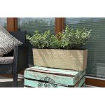 Nohel Garden Truhlík BEGONIA PROUTÍ plastový tmavě hnědý 56x19x19 cm – Sleviste.cz