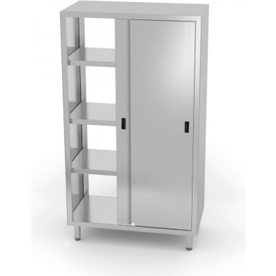 Gastrofans Oboustranná skříň s posuvnými dveřmi, montovaná 800x500x(H)1800 811634 – Zboží Mobilmania