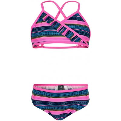 Color Kids Dívčí plavky-Bikiny Aop Upf 40+ Sugar Pink – Zboží Mobilmania