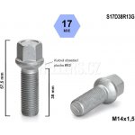 Kolový šroub M14x1,5x38 kulový R13, klíč 17, S17D38R13G, výška 57,5 | Zboží Auto