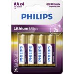 Philips Ultra Lithium AA 4ks FR6LB4A/10 – Zboží Mobilmania