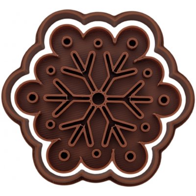 Vykrajovátko s razítkem Vločka s tečkami | Tvořítko na Vánoční pečení – Zboží Dáma