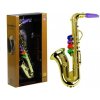 Dětská hudební hračka a nástroj Mamido hudební nástroj saxofon zlatý