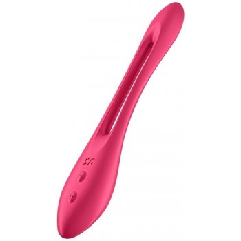 Satisfyer Elastic game Multifunkční párový vibrátor červený