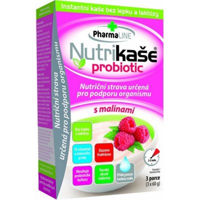 Nutrikaše probiotic s malinami 3 x 60 g
