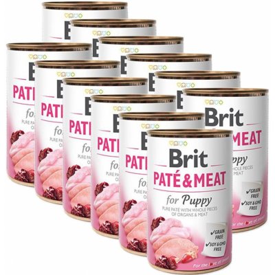 Brit Paté & Meat Puppy Chicken & Turkey 12 x 400 g