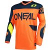 Dres na motorku O'Neal Element Racewear oranžovo-modrý