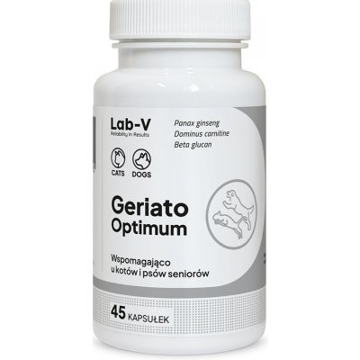 LAB-V Geriato Optimum Podpora zdraví seniorů pro psy a kočky 45 kapslí – Hledejceny.cz