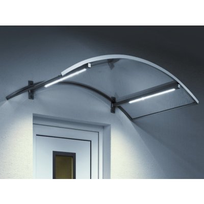 Gutta Guttavordach LED technik O - 150 x 90 x 25 cm stříbrná vzhled nerez – Hledejceny.cz