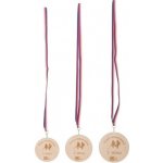 ČistéDřevo Set dřevěných medailí 1. 3. místo – Zboží Dáma