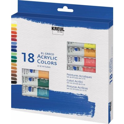 KREUL akrylové barvy el Greco 18x12 ml – Zboží Mobilmania