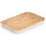 Pebbly Servírovací podnos NBA237 22 x 15 cm hnědá bambus – Sleviste.cz