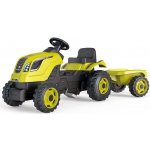 SMOBY 710111 Šlapací traktor FARMER XL GREEN s vlekem Zelená – Zboží Mobilmania