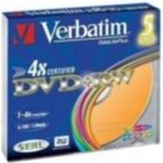 Verbatim DVD+RW 4,7GB 4x, slim case, 5ks (43297) – Zboží Živě