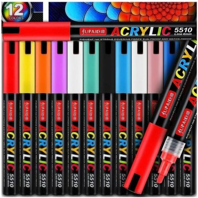 TopKing akrylové fixy profesionální sada 12 ks – Hledejceny.cz