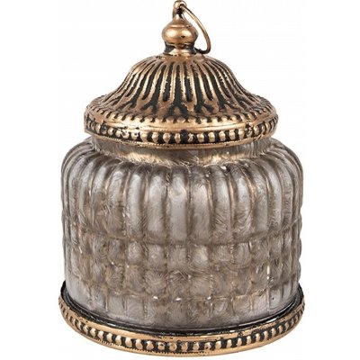 Růžová skleněná svítící LED lucerna Balli - Ø 10*13 cm - Clayre & Eef – Hledejceny.cz