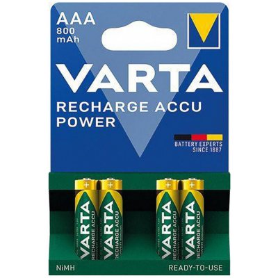 Varta Power AAA 800 mAh 4ks 56703101404 – Zboží Živě