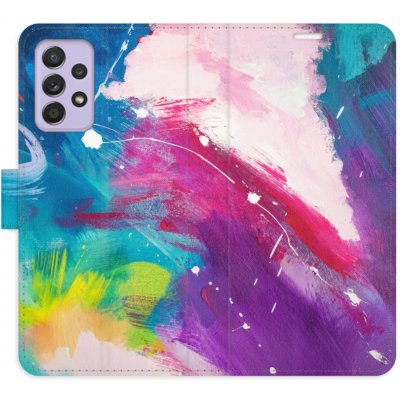 Pouzdro iSaprio Flip s kapsičkami na karty - Abstract Paint 05 Samsung Galaxy A52 5G / A52s 5G – Zboží Mobilmania