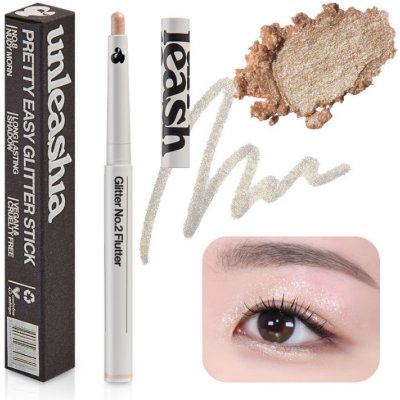 Unleashia Pretty Easy Glitter Stick 2 Flutter Třpytivá tužka na oči 0,7 g – Sleviste.cz