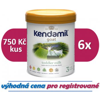 Kendamil 3 Kozí DHA+ 6 x 800 g