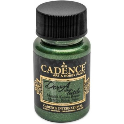 Cadence Textilní barva Dora Textile zelená 50 ml – Zboží Dáma