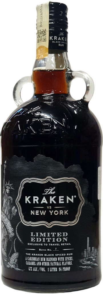 Kraken Black New York 1l 47% LE (holá láhev)