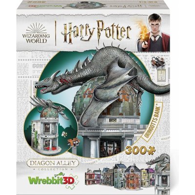 WREBBIT 3D puzzle Harry Potter: Gringottova banka 300 ks – Zboží Dáma