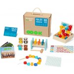 Mamido Montessori box XXL 5 v 1 55 ks od 19 měsíců motorické naučné zatloukání vkládání – Zboží Dáma