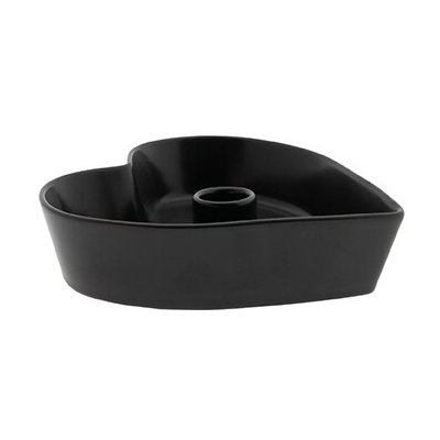 Bastion Collections SVÍCEN tvarované srdce M matt in black 16x4cm LI-CANDLE-HE-M-MB – Hledejceny.cz
