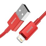 Baseus CALYS-A09 Superior USB - Lightning 2,4 A, 1m, červený – Sleviste.cz