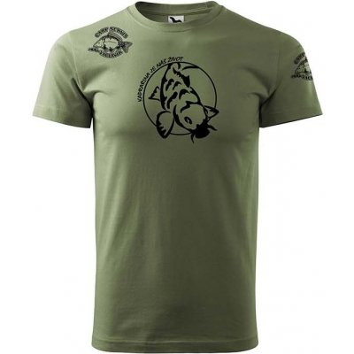 Carp Servis Václavík Tričko khaki CSV černá – Hledejceny.cz