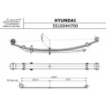 Listová péra Listové péro Hyundai H1 ( 6137204 )