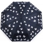 Motýl deštník dámský skládací vystřelovací kouzelný modrošedý – Zboží Mobilmania