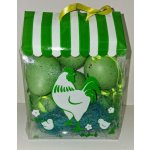 Velikonoční dekorace vajíčka 6ks Zelená – Zboží Mobilmania