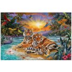 Norimpex Diamantové malování Tygří rodinka 30 x 40 cm – Hledejceny.cz