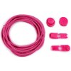 Šňůra a provázek Prima-obchod Reflexní elastické samozavazovací tkaničky délka 120 cm, barva 7 (12) pink