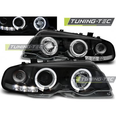 Tuning-Tec Přední čirá světla BMW 3 E46 Coupe (1998 - 2003) - černé - Angel Eyes – Hledejceny.cz