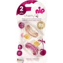 Nip Cherry šidítko kaučuk 2ks red/pink