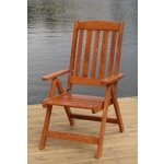 Zahradní dřevěné polohovací křeslo LUISA – Zbozi.Blesk.cz