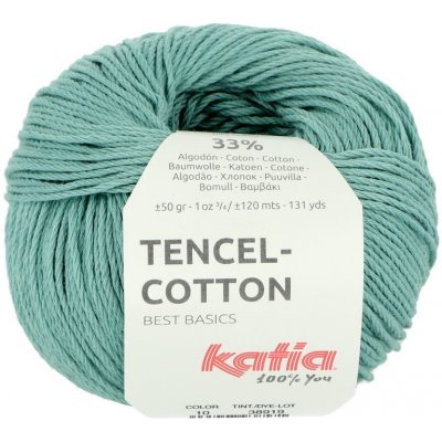 Katia Tencel Cotton 10 tyrkysová