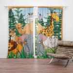 Sablio Závěs Zoo: 2ks 140x250cm – Hledejceny.cz